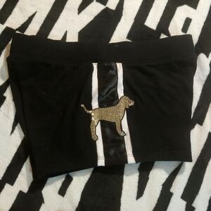Victoria's Secret Pink Gold Sequin Bling Pup Shorts. M.